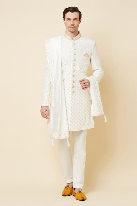 Spring Break Embroidered Sherwani Set 