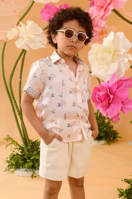 Baby boy outlet floral shirt