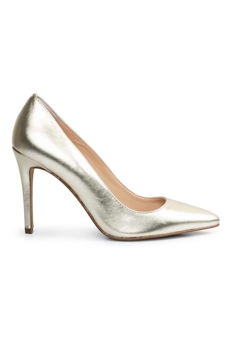 Shop_Vanilla Moon_Gold Janet Metallic Stilettos_Online_at_Aza_Fashions