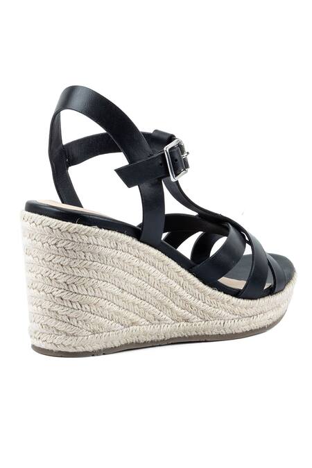 Shop_Vanilla Moon_Black Naila Strappy Wedges_Online_at_Aza_Fashions