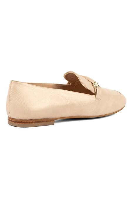 Shop_Vanilla Moon_Beige Cara Stack Heel Loafers_Online_at_Aza_Fashions