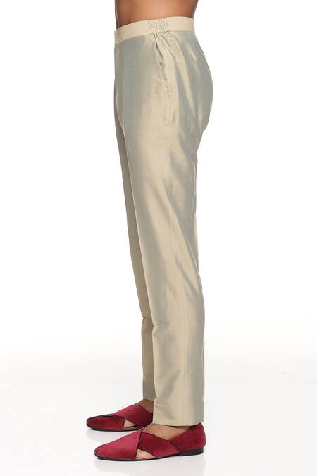 Paresh Lamba Signatures_White Georgette, Cotton Silk Floral, Sequin Embroidered Bundi And Kurta Set_at_Aza_Fashions