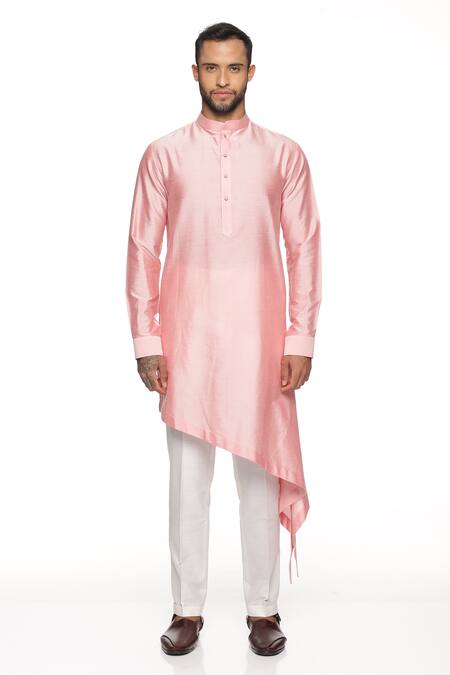 Paresh Lamba Signatures_Cream Banarasi , Cotton Floral Bundi And Kurta Set_Online_at_Aza_Fashions