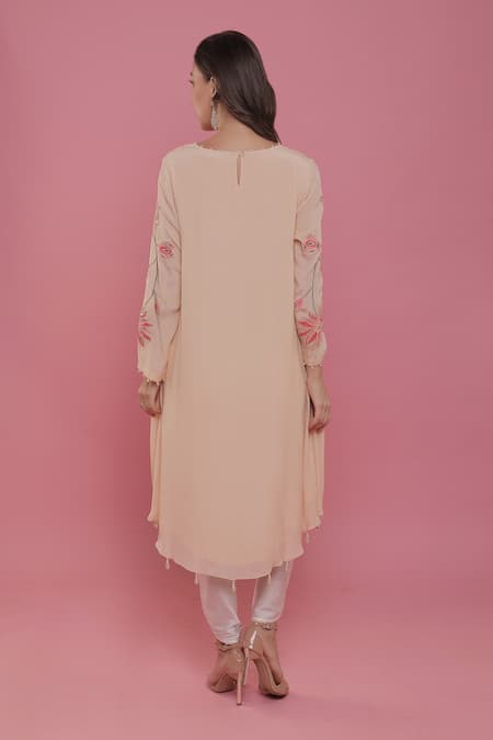 Seams Pret And Couture Emma Embroidered Tunic & Dhoti Pant Set 