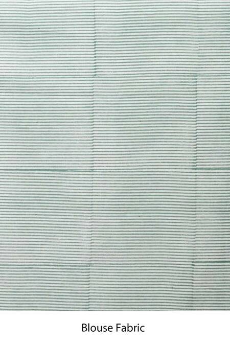 Anita Kanwal_Green Mulmul Cotton Printed Floral Saree _at_Aza_Fashions