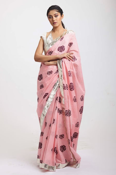 Anita Kanwal Floral Print Saree 