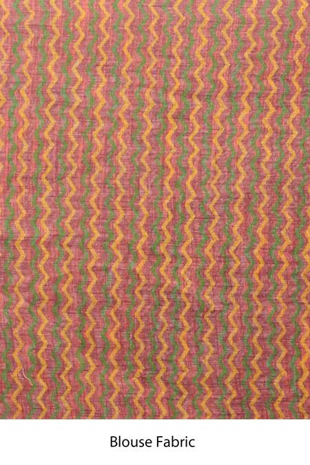 Shop_Anita Kanwal_Magenta Handloom Cotton Bird Panchi Print Saree _Online_at_Aza_Fashions