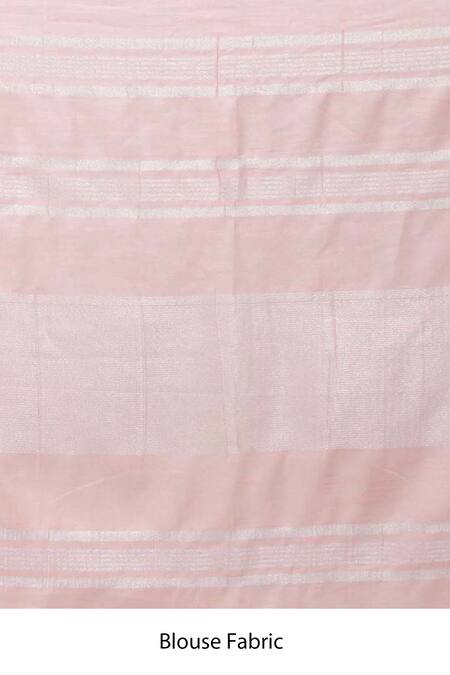 Anita Kanwal_Pink Cotton Linen Printed Flamingo Saree _at_Aza_Fashions