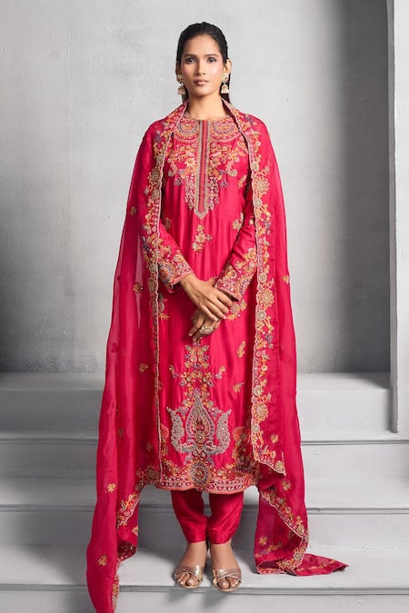 Stotram Zardozi Embellished Kurta Set 