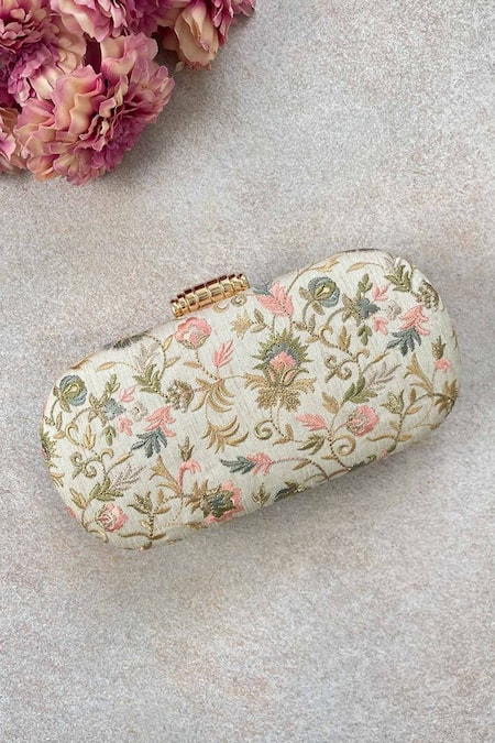 AMYRA Eden Embroidered Capsule Clutch 
