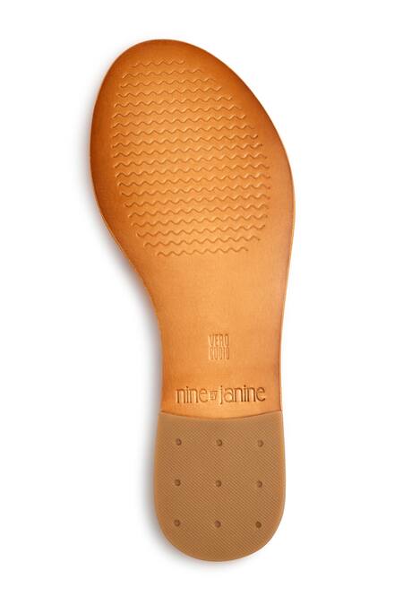 Shop Nine By Janine White Embroidery Laura Bead Flats Online at Aza Fashions Shop_Nine By Janine_White Embroidery Laura Bead Flats _Online_at_Aza_Fashions