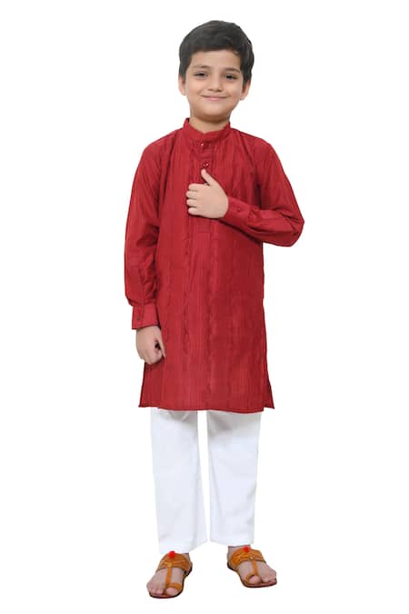 APRICOTKIDS Pintucks Kurta & Pant Set 