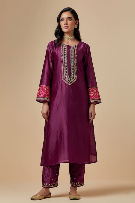 Anantaa by Roohi Silk Chanderi Kurta 