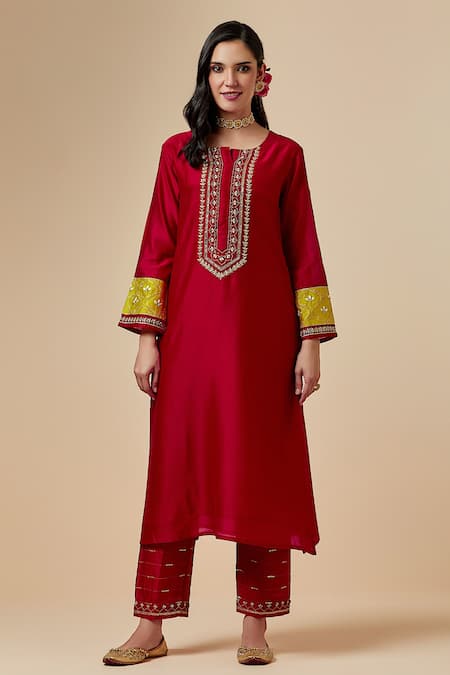 Anantaa by Roohi Silk Chanderi Kurta 