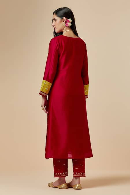 Anantaa By Roohi Silk Chanderi Kurta 