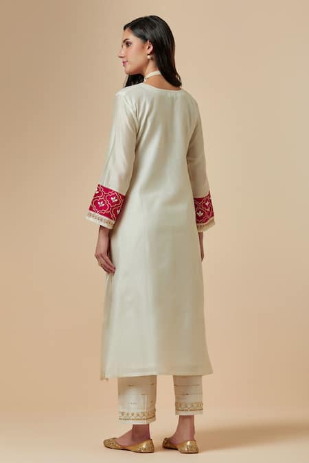 Anantaa By Roohi Silk Chanderi Kurta 