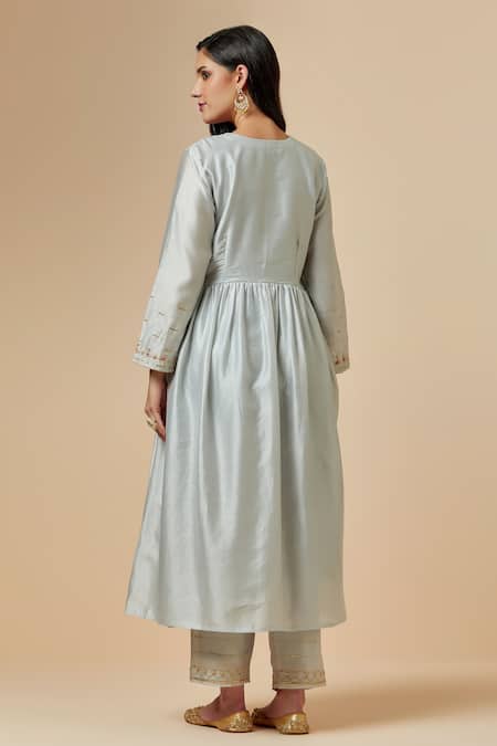 Anantaa By Roohi Silk Chanderi Gathered Kurta