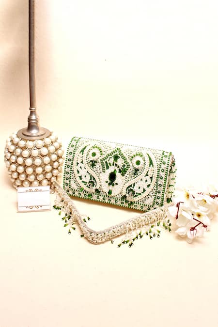 Rhinestone Embellished Clutch Purse Evening Bag with Chain Strap - Pur –  Sophia Collection