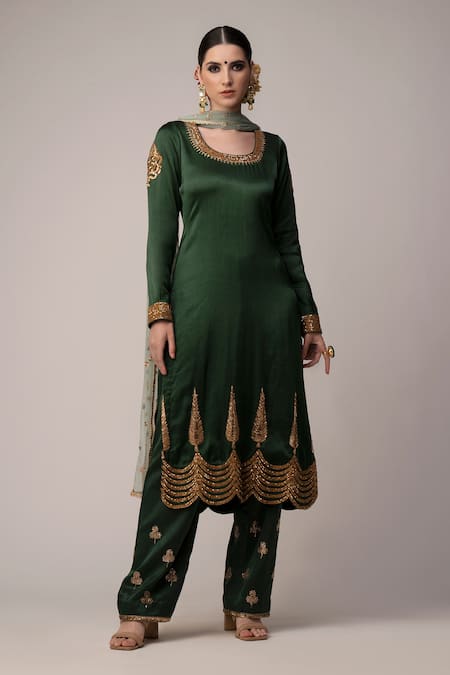 Joy Mitra Embroidered Kurta Set 