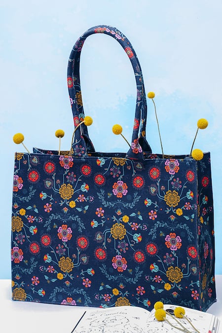 Payal Singhal Spring Print Canvas Tote Bag 