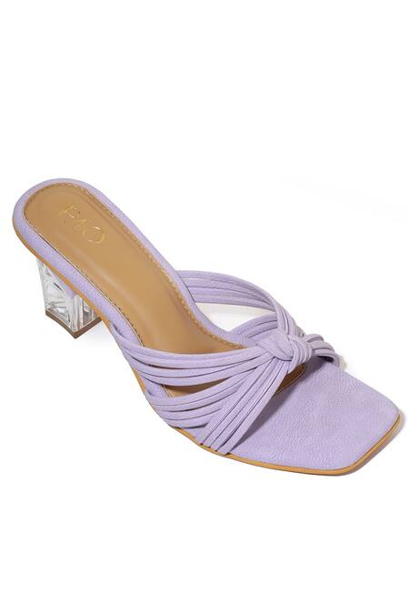 Buy_Paio_Purple Delphi Knotted Block Heels_Online_at_Aza_Fashions