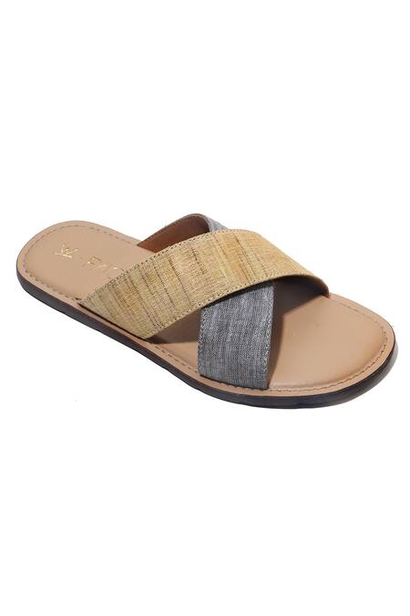 Paio_Cream Brooklyn Cross Strap Flats _Online_at_Aza_Fashions