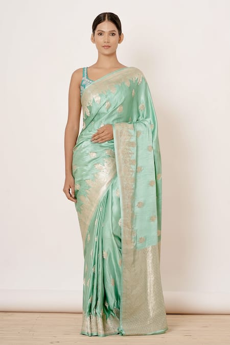 AHARIN INDIA  Pure Satin Silk Saree With Blouse 