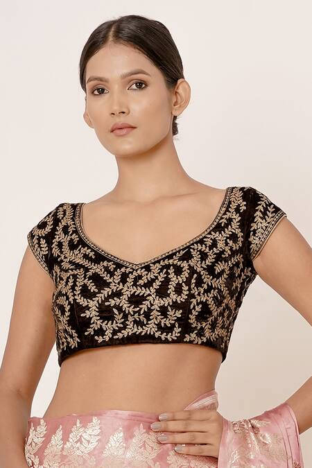 Buy Aharin India Pink Pure Satin Silk Banarasi Lining Cotton And Shantoon Saree With Blouse Online at Aza Fashions Buy_Aharin India_Pink Pure Satin Silk Banarasi Lining Cotton And Shantoon Saree With Blouse_Online_at_Aza_Fashions