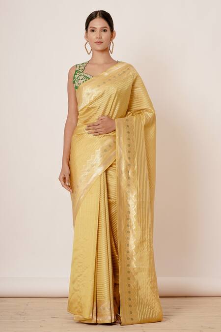 AHARIN INDIA  Pure Silk Banarasi Saree With Blouse 