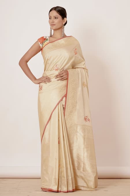 AHARIN INDIA Banarasi Silk Saree With Blouse 