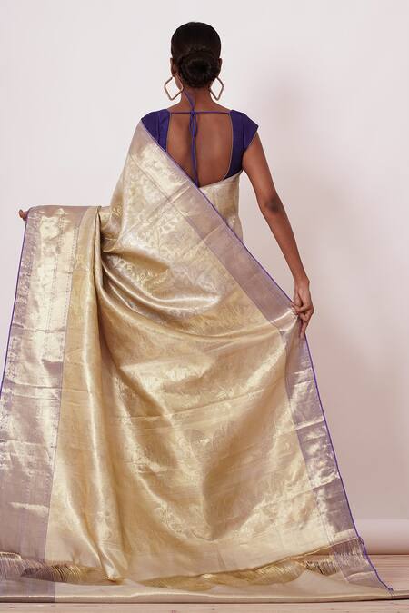 Aharin India Dharamavaram Silk Saree With Blouse 