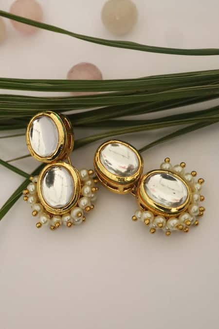 Pearl Aura” Vintage Baroque Earrings E07