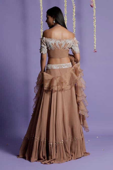 Two Sisters By Gyans Layered Lehenga Set 