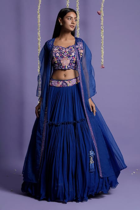 Neavy Blue Embroidery Work Real Mirror Work Lehenga Choli for Women New  Designer Lengha Choli Indian Wedding Wear and Party Wear Lehnga Cho - Etsy