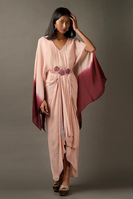 Two Sisters By Gyans Ombre Draped Gown 