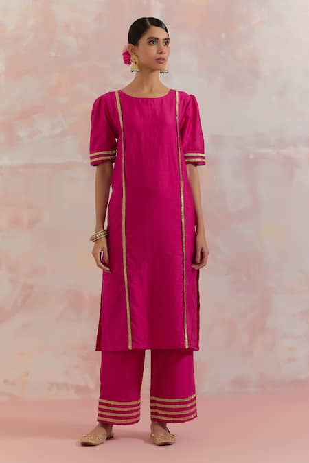 TIC Rukbat Embellished Kurta & Palazzo Set 