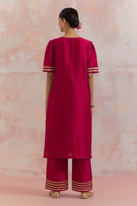 The Indian Cause Rukbat Gota Work Kurta 