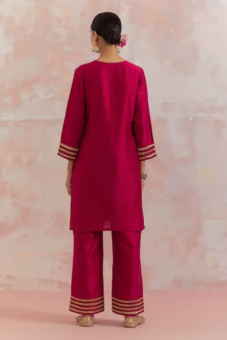 The Indian Cause Kali Gota Work Kurta 