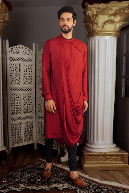 YAJY by Aditya Jain Kara Silk Kurta Set 