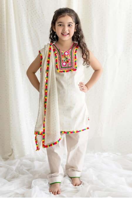 Chotibuti Mirror Work Kurta Salwar Set 