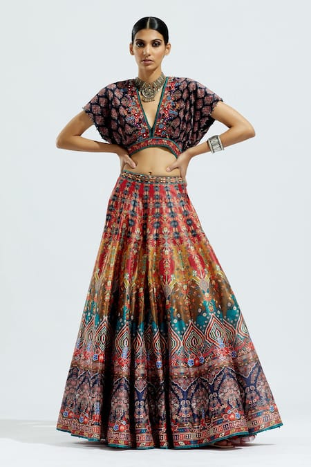 Rajdeep Ranawat Leela Printed Lehenga Skirt 