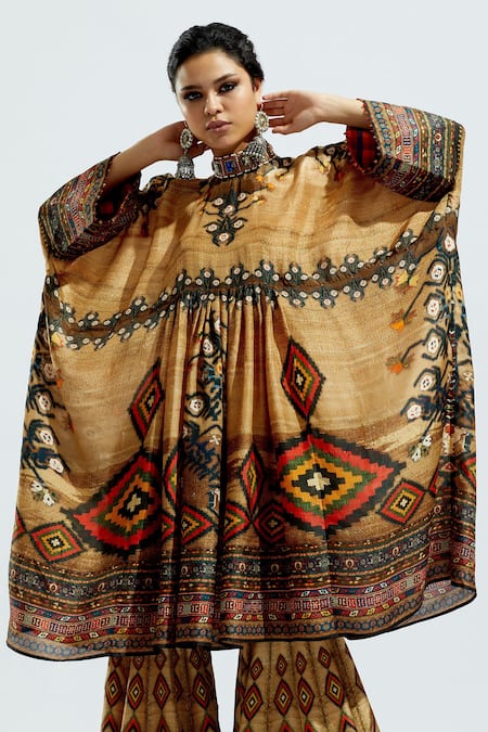 Rajdeep Ranawat Parwati Silk Printed Tunic 