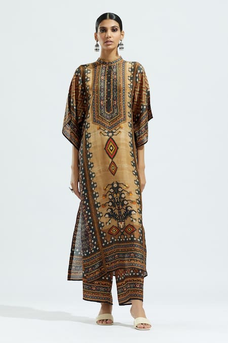 Rajdeep Ranawat Gayatri Silk Printed Tunic 