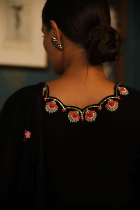 Radha Sharma Floral Embroidered Kurta Set 