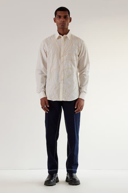 Countrymade Linen Embroidered Shirt 