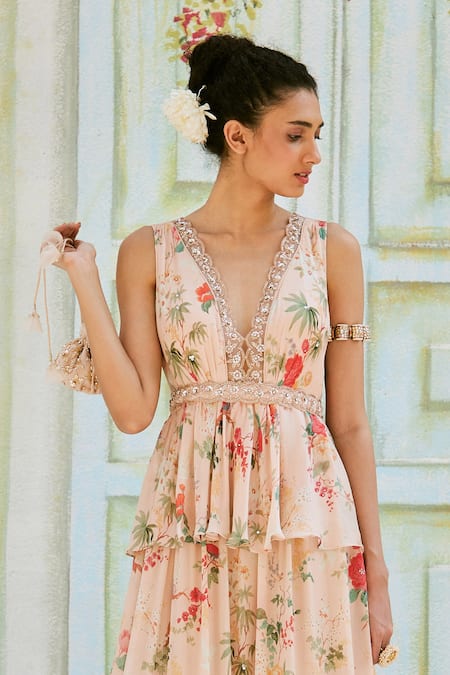 Chiffon 2024 peplum dress