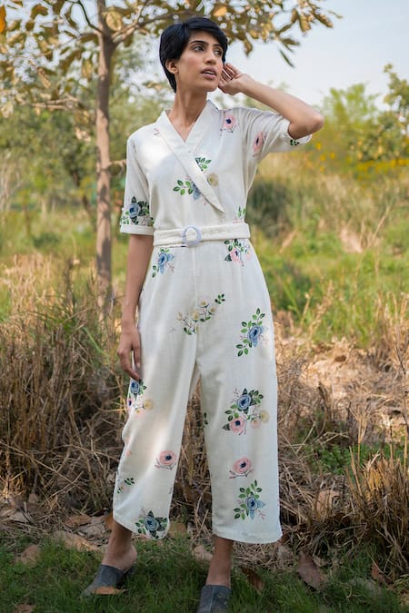 Arcvsh by Pallavi Singh Floral Print Jumpsuit 