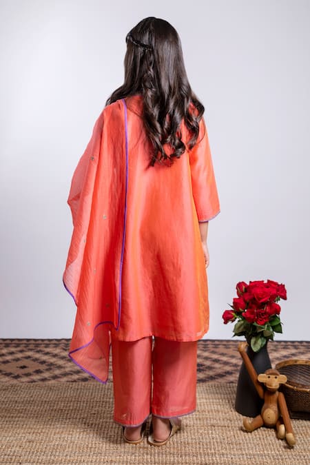 BOTEH Chanderi Silk Kurta Set 