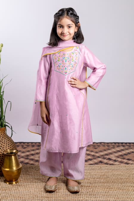 Boteh Chanderi Silk Kurta Set 