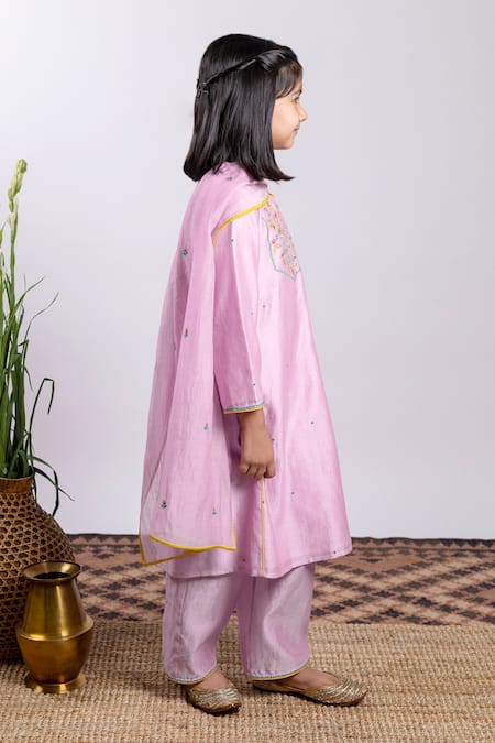 BOTEH Chanderi Silk Kurta Set 